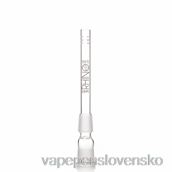 Biely Nosorožec 19/19 Sklenený Spodný 5 Palcový Vape Bez Nikotinu